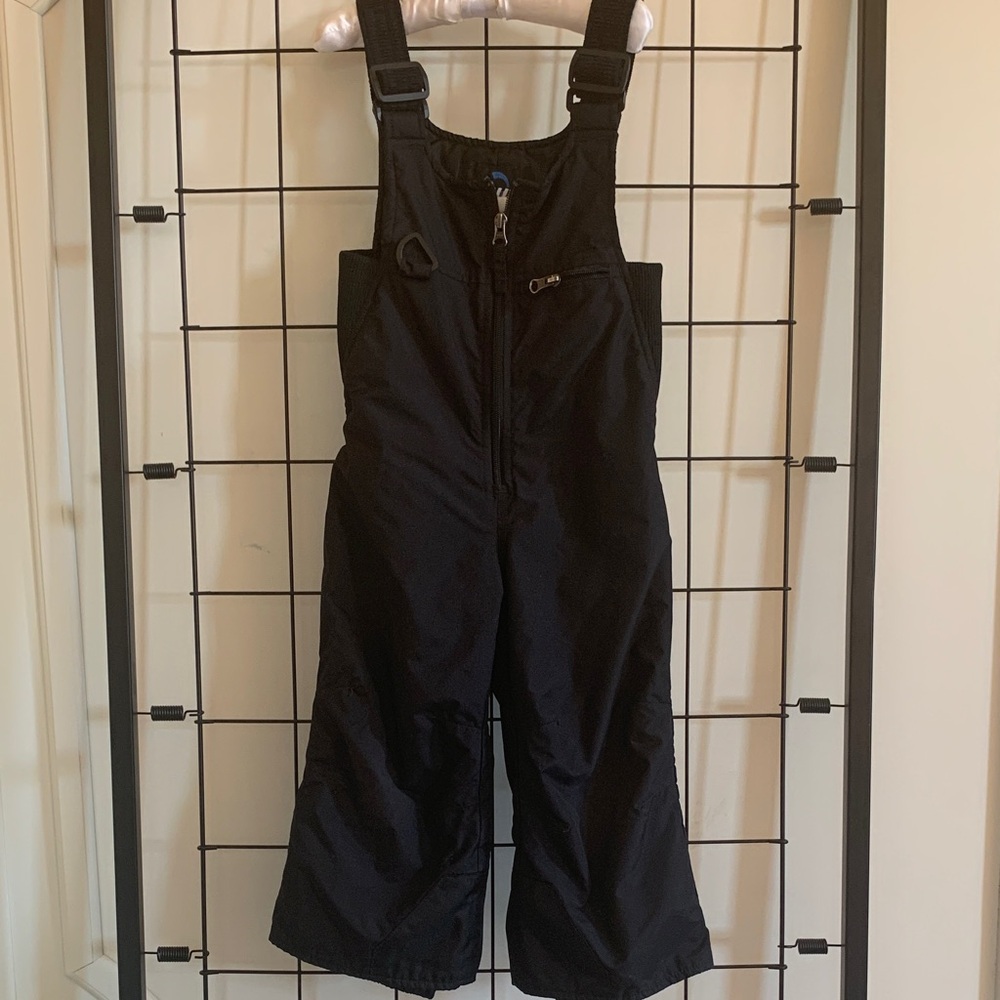 Black Snow Bib Overalls Rawik 3T unisex Black